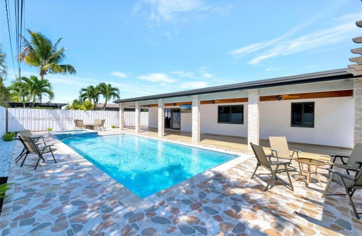 Heated Pool Hot Tub Miami Vila Exterior foto